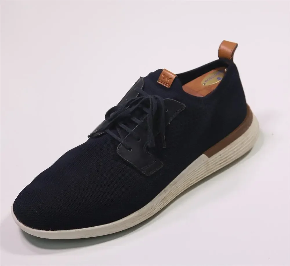 Wolf & Sheppard Swift Knit Navy Blue Derby Casual Dress Shoes Men's 13